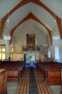 Clophill church interior looking west March 2007